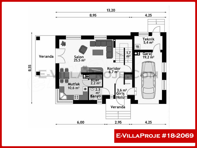 Ev Villa Proje #18 - 2069 Çelik Ev Projesi - Görsel 2