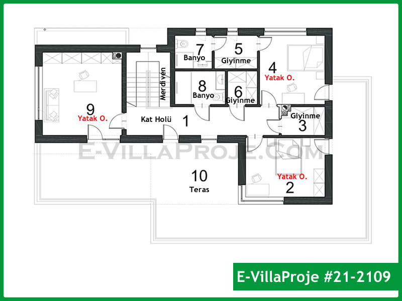 Ev Villa Proje #21 - 2109 Çelik Ev Projesi - Görsel 3