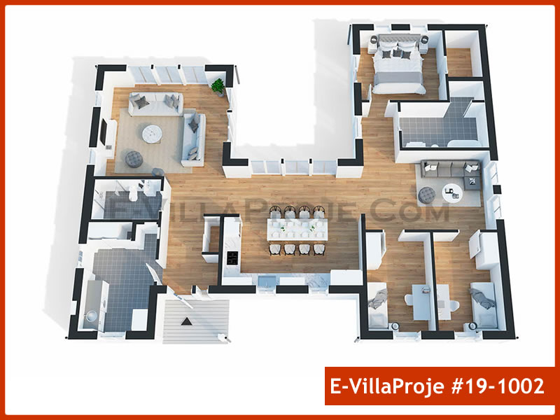 Ev Villa Proje #19 - 1002 Çelik Ev Projesi - Görsel 3