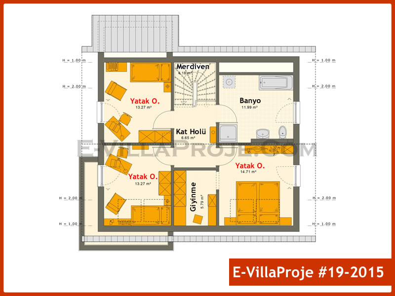 Ev Villa Proje #19 - 2015 Çelik Ev Projesi - Görsel 3
