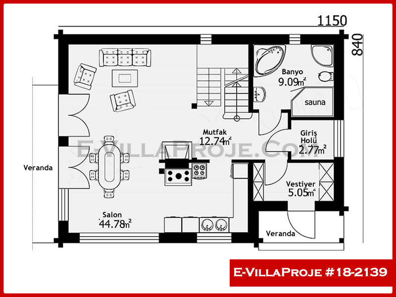 Ev Villa Proje #18 - 2139 Çelik Ev Projesi - Görsel 2