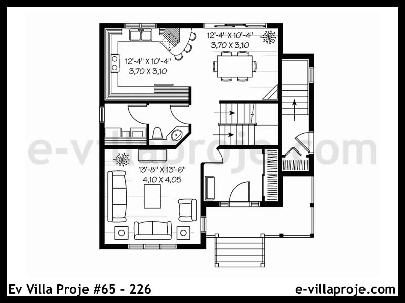 Ev Villa Proje #65 - 226 Çelik Ev Projesi - Görsel 2