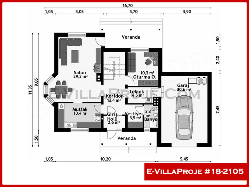 Ev Villa Proje #18 - 2105 Çelik Ev Projesi - Görsel 2