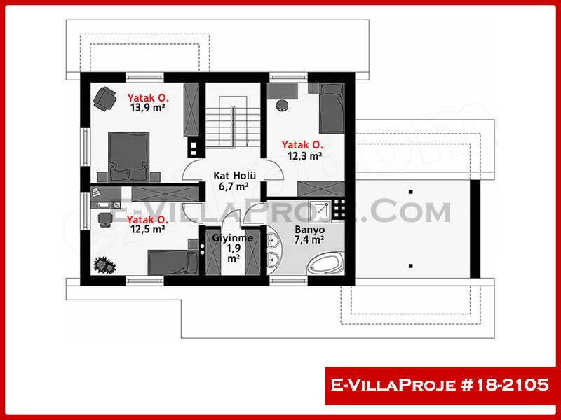 Ev Villa Proje #18 - 2105 Çelik Ev Projesi - Görsel 3