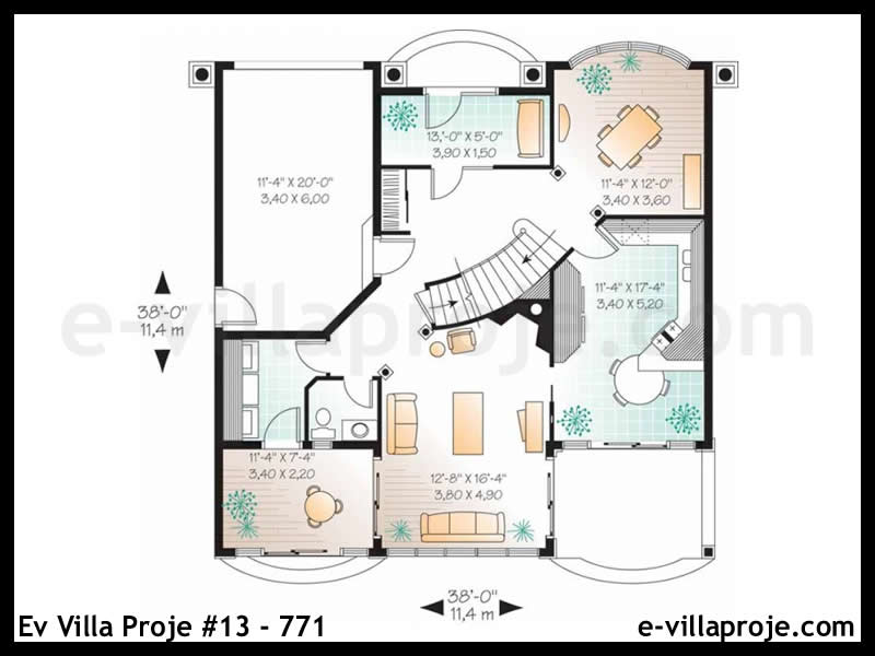 Ev Villa Proje #13 - 771 Çelik Ev Projesi - Görsel 2