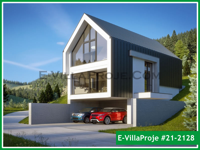 Ev Villa Proje #21 - 2128 Çelik Villa Modeli ve 3D Tasarımı