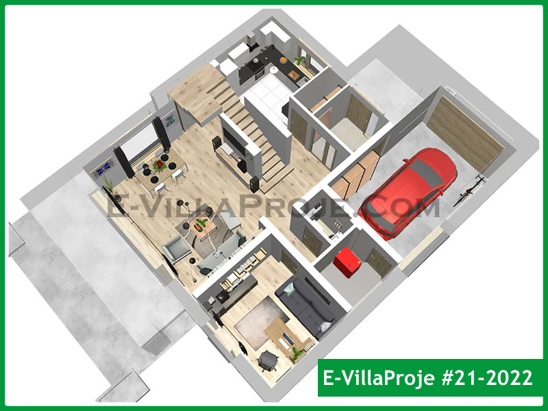 Ev Villa Proje #21 - 2022 Çelik Ev Projesi - Görsel 12