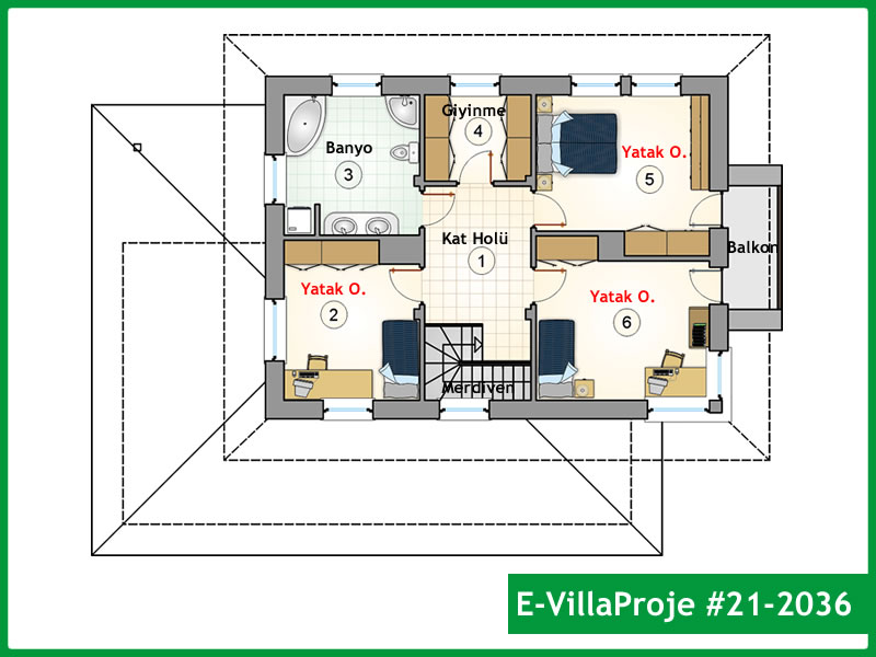 Ev Villa Proje #21 - 2036 Çelik Ev Projesi - Görsel 3