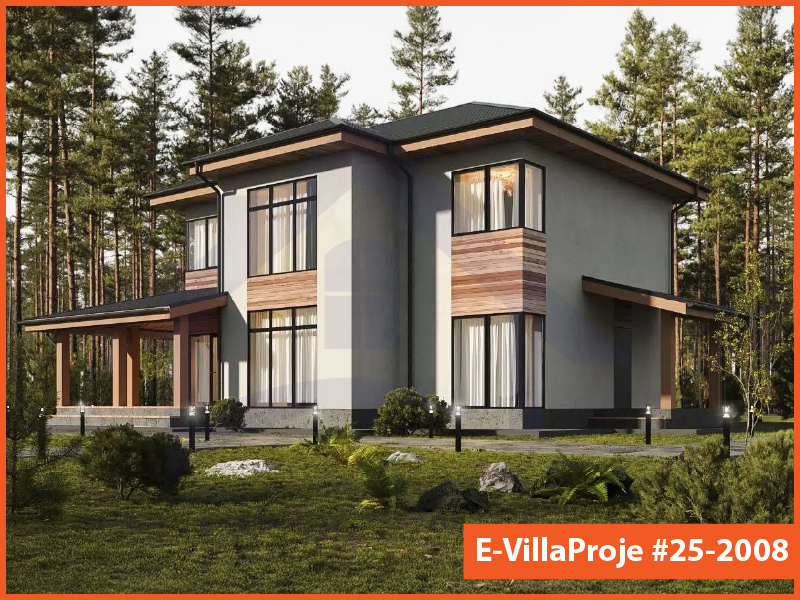 Ev Villa Proje #25 - 2008 Çelik Villa Modeli ve 3D Tasarımı