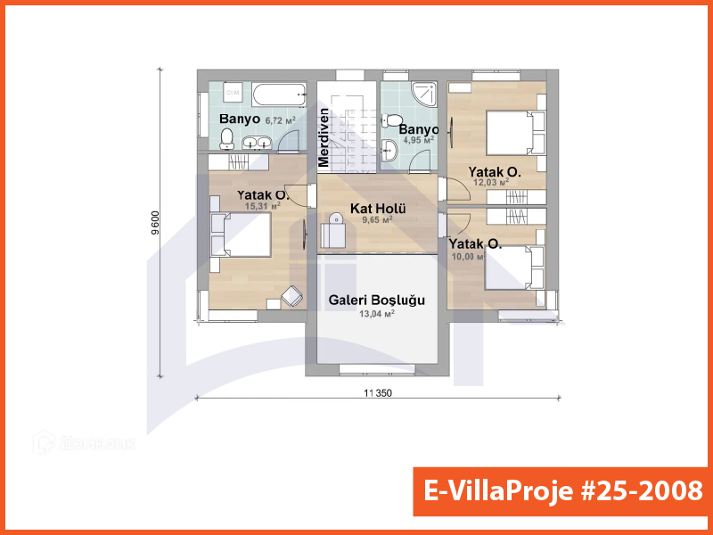 Ev Villa Proje #25 - 2008 Çelik Ev Projesi - Görsel 3