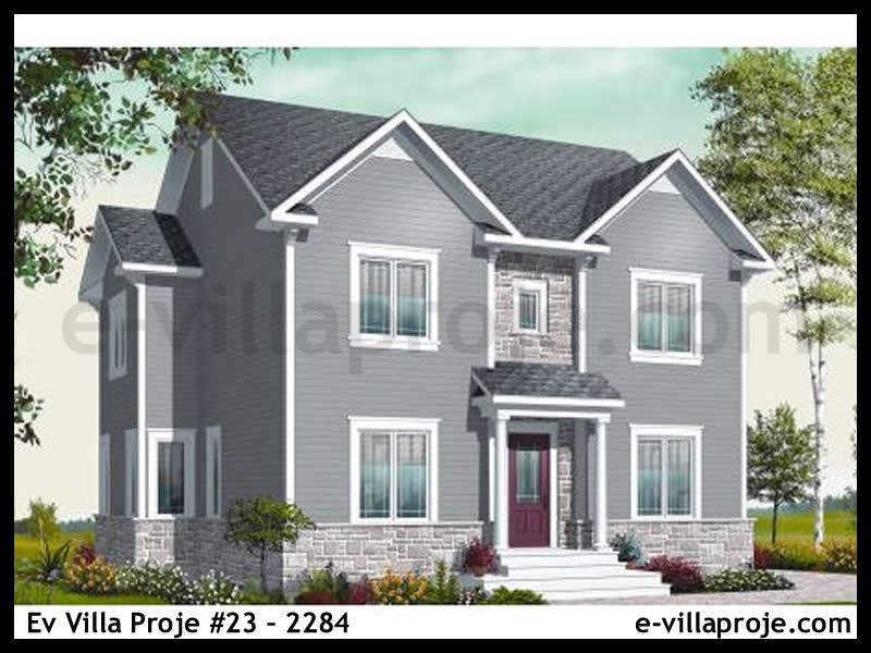 Ev Villa Proje #23 - 2284 Çelik Villa Modeli ve 3D Tasarımı