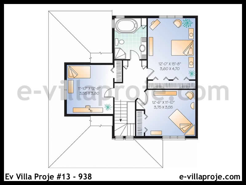 Ev Villa Proje #13 - 938 Çelik Ev Projesi - Görsel 3