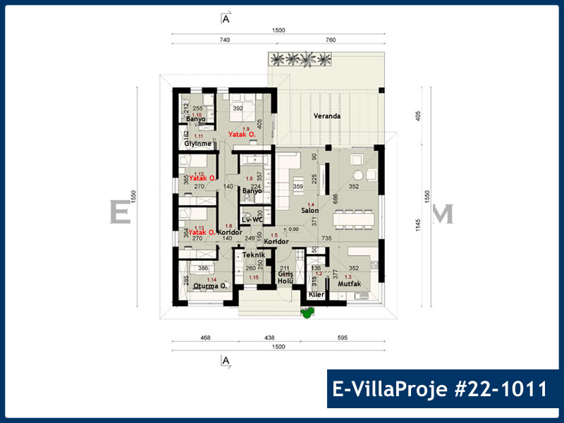 Ev Villa Proje #22 - 1011 Çelik Ev Projesi - Görsel 2
