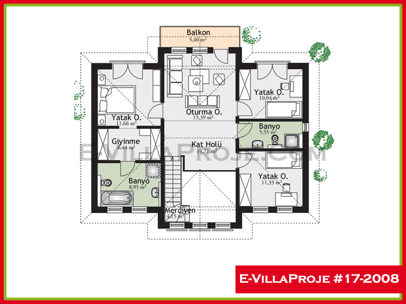 Ev Villa Proje #17 - 2008 Çelik Ev Projesi - Görsel 3