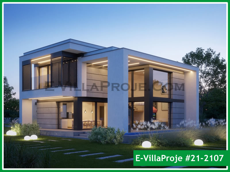 Ev Villa Proje #21 - 2107 Çelik Villa Modeli ve 3D Tasarımı