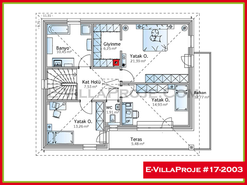 Ev Villa Proje #17 - 2003 Çelik Ev Projesi - Görsel 3