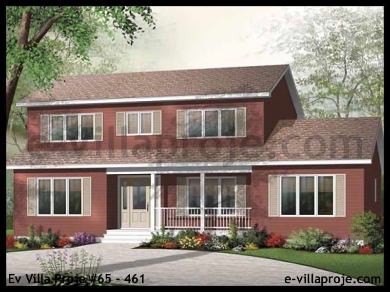 Ev Villa Proje #65 - 461 Çelik Villa Modeli ve 3D Tasarımı