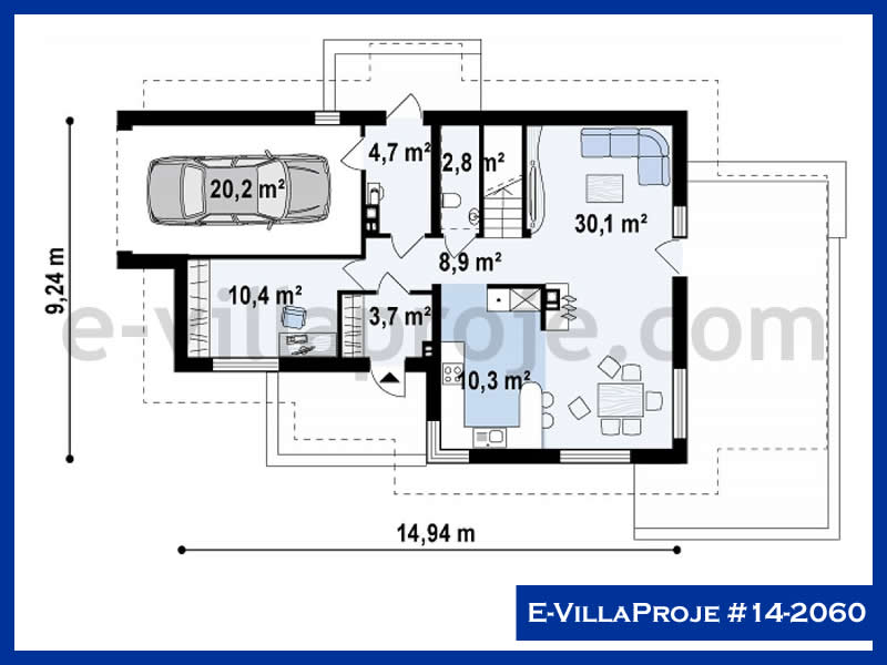Ev Villa Proje #14 - 2060 Çelik Ev Projesi - Görsel 2