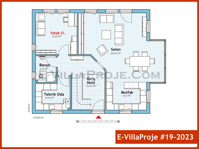 Ev Villa Proje #19 - 2023 Çelik Ev Projesi - Görsel 2