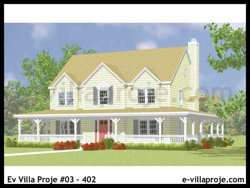 Ev Villa Proje #03 - 402 Çelik Villa Modeli ve 3D Tasarımı