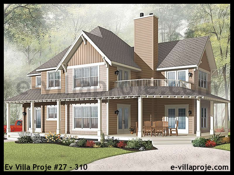 Ev Villa Proje #27 - 310 Çelik Villa Modeli ve 3D Tasarımı