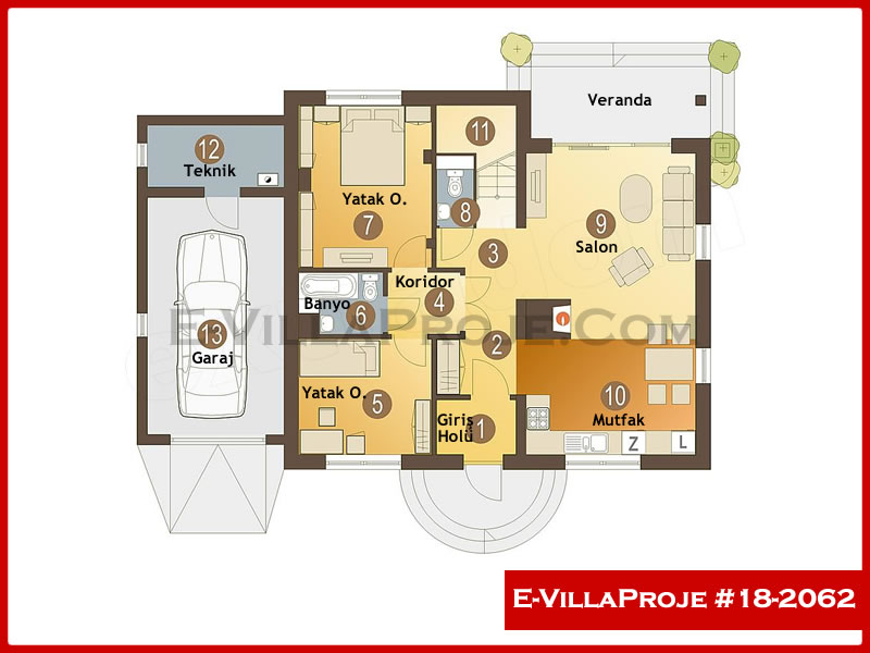 Ev Villa Proje #18 - 2062 Çelik Ev Projesi - Görsel 2
