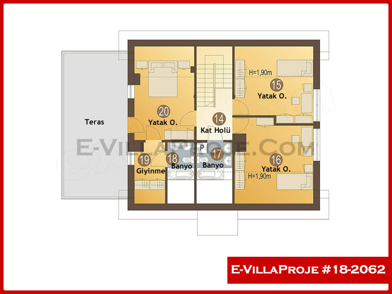 Ev Villa Proje #18 - 2062 Çelik Ev Projesi - Görsel 3