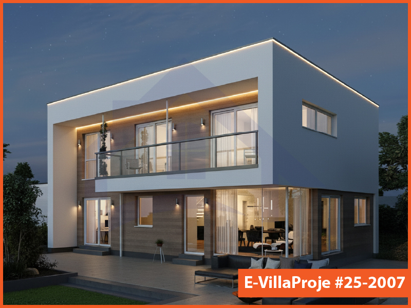 Ev Villa Proje #25 - 2007 Çelik Villa Modeli ve 3D Tasarımı