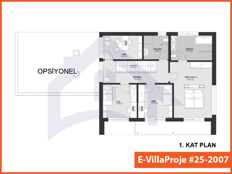 Ev Villa Proje #25 - 2007 Çelik Ev Projesi - Görsel 3