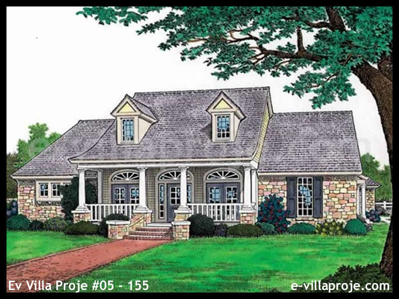 Ev Villa Proje #05 - 155 Çelik Villa Modeli ve 3D Tasarımı