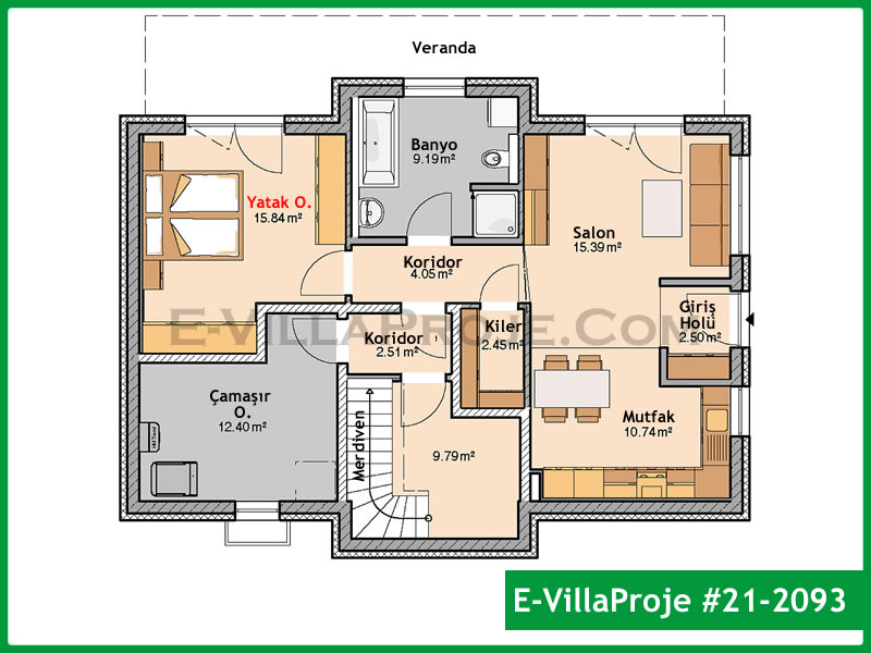 Ev Villa Proje #21 - 2093 Çelik Ev Projesi - Görsel 4