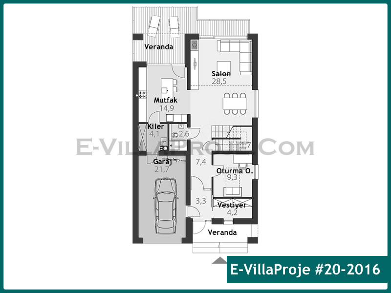 Ev Villa Proje #20 - 2016 Çelik Ev Projesi - Görsel 2