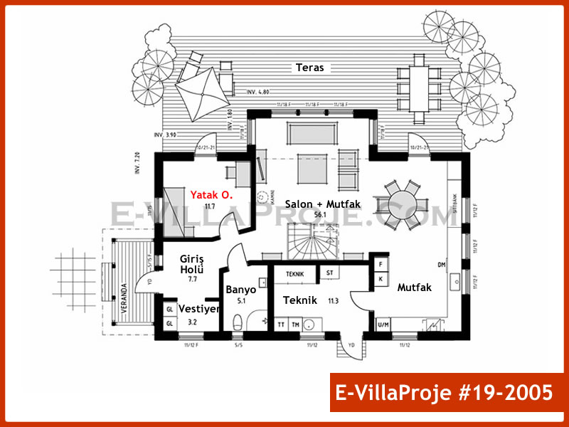 Ev Villa Proje #19 - 2005 Çelik Ev Projesi - Görsel 2