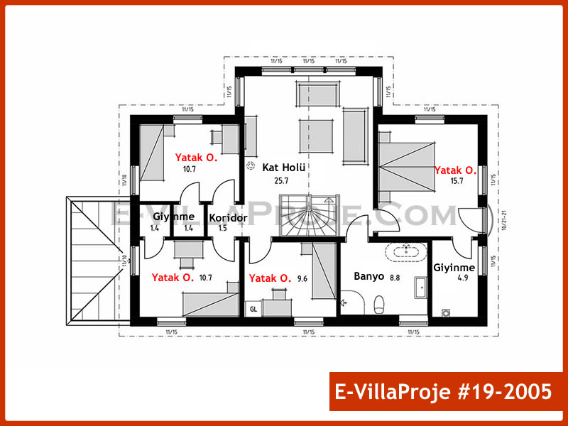 Ev Villa Proje #19 - 2005 Çelik Ev Projesi - Görsel 3