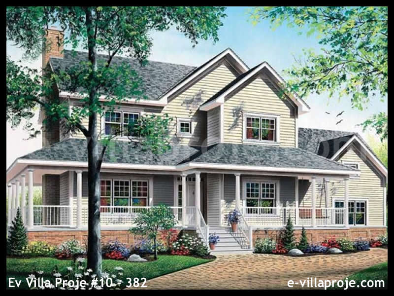 Ev Villa Proje #10 - 382 Çelik Villa Modeli ve 3D Tasarımı