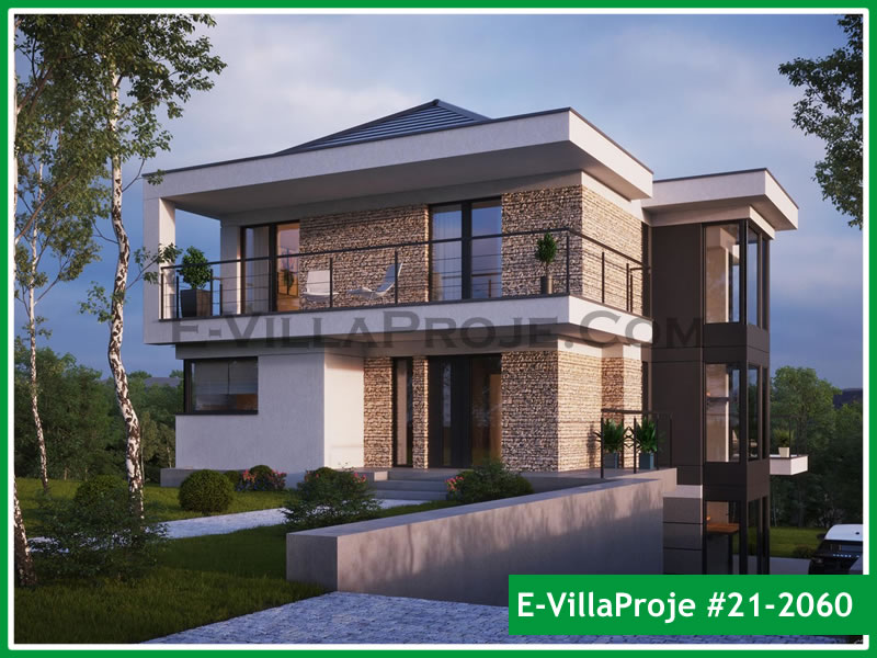 Ev Villa Proje #21 - 2060 Çelik Villa Modeli ve 3D Tasarımı