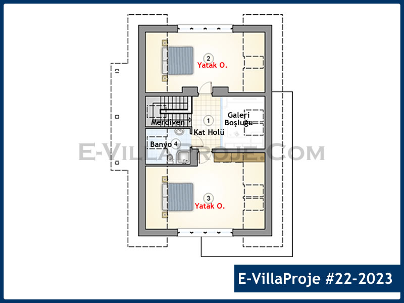 Ev Villa Proje #22 - 2023 Çelik Ev Projesi - Görsel 3