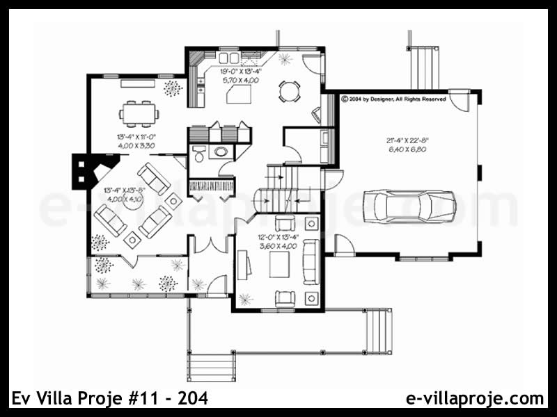 Ev Villa Proje #11 - 204 Çelik Ev Projesi - Görsel 2