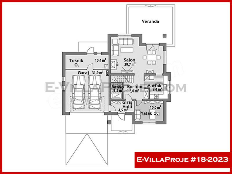 Ev Villa Proje #18 - 2023 Çelik Ev Projesi - Görsel 2