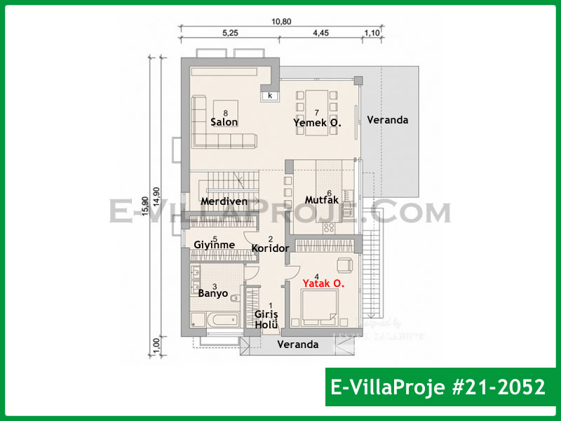Ev Villa Proje #21 - 2052 Çelik Ev Projesi - Görsel 2