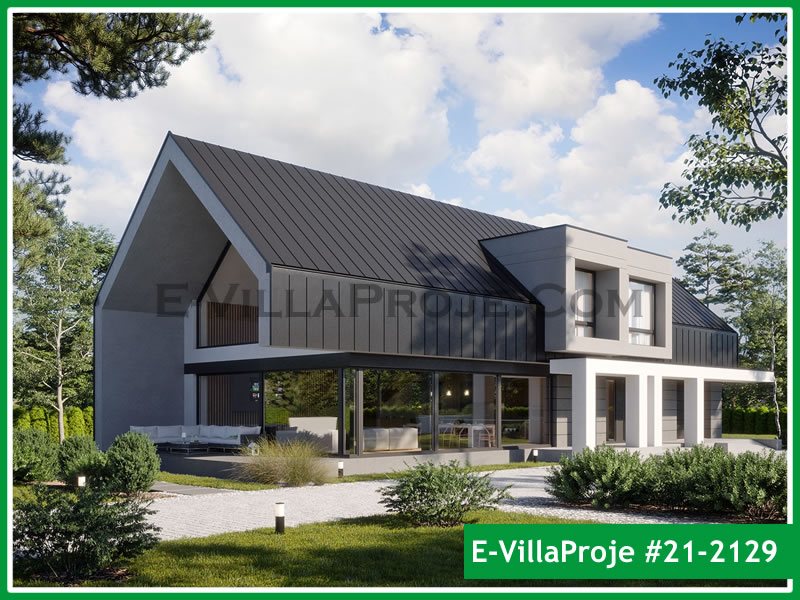 Ev Villa Proje #21 - 2129 Çelik Villa Modeli ve 3D Tasarımı