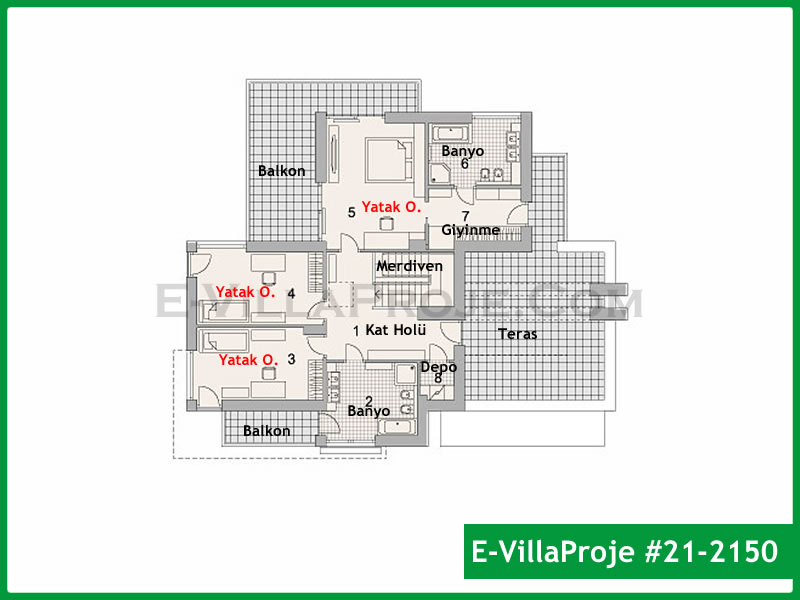 Ev Villa Proje #21 - 2150 Çelik Ev Projesi - Görsel 3