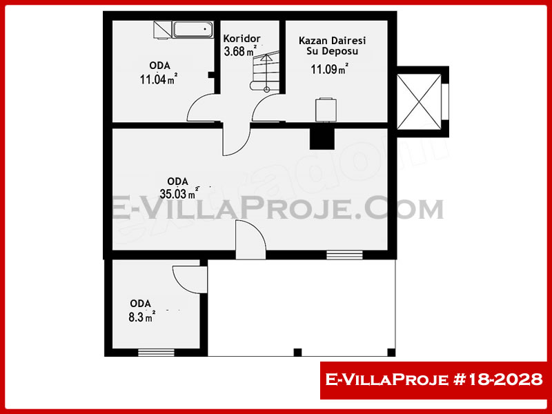 Ev Villa Proje #18 - 2028 Çelik Ev Projesi - Görsel 7