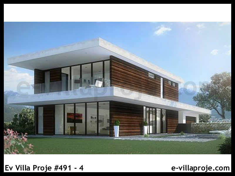 Ev Villa Proje #491 - 4 Çelik Villa Modeli ve 3D Tasarımı