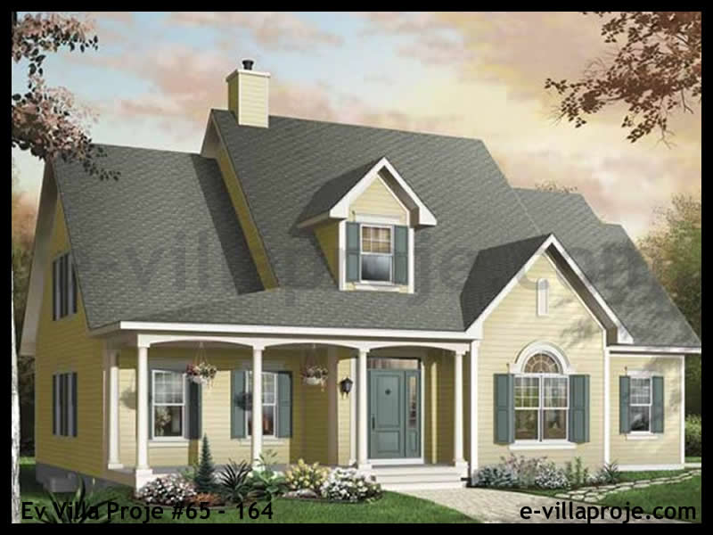 Ev Villa Proje #65 - 164 Çelik Villa Modeli ve 3D Tasarımı