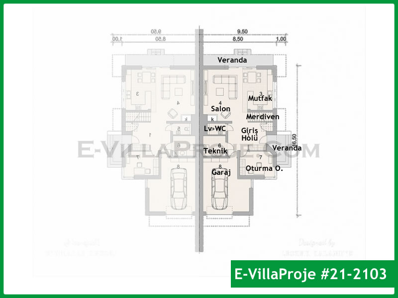 Ev Villa Proje #21 - 2103 Çelik Ev Projesi - Görsel 2