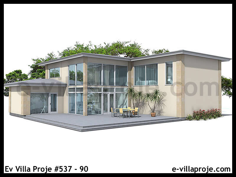 Ev Villa Proje #537 - 90 Çelik Villa Modeli