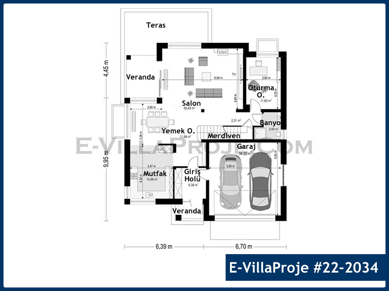 Ev Villa Proje #22 - 2034 Çelik Ev Projesi - Görsel 2
