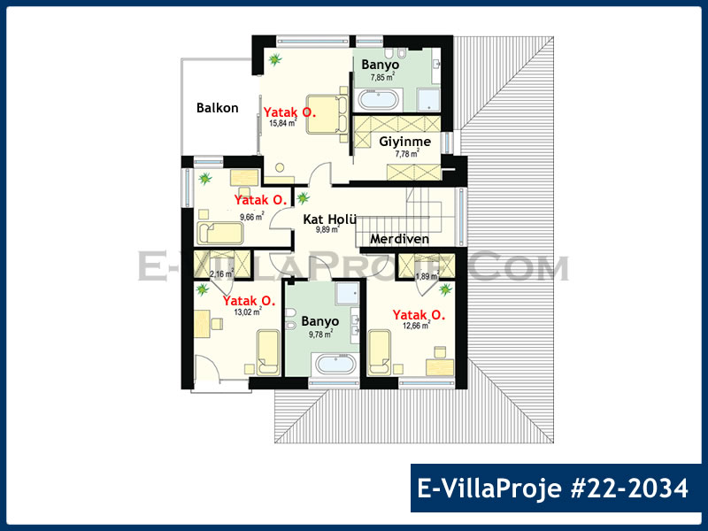 Ev Villa Proje #22 - 2034 Çelik Ev Projesi - Görsel 3