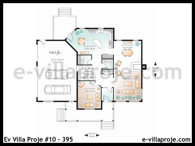 Ev Villa Proje #10 - 395 Çelik Ev Projesi - Görsel 2